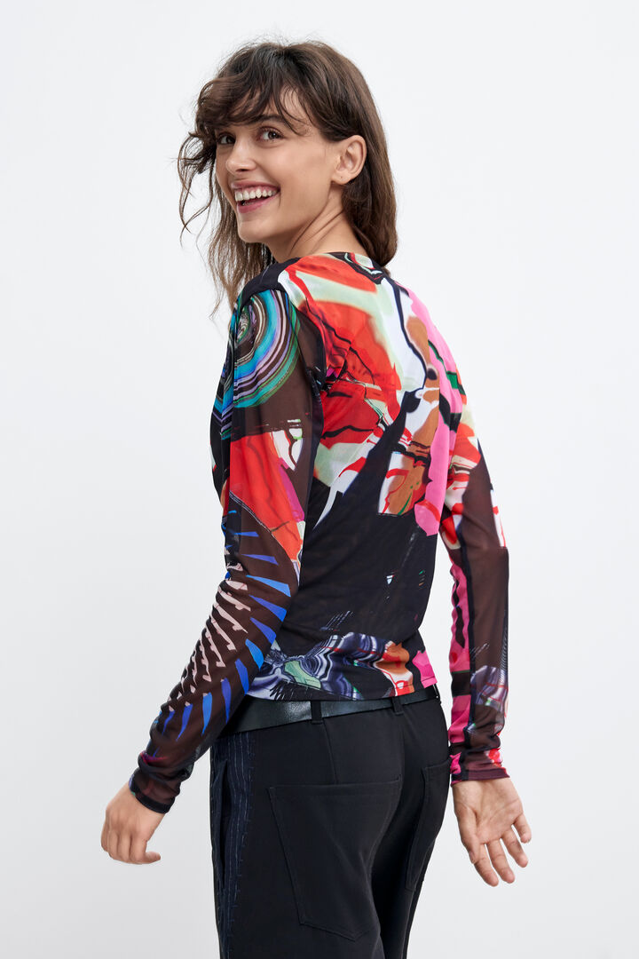 T-shirt en maille imprim&eacute;e M. C. Lacroix
