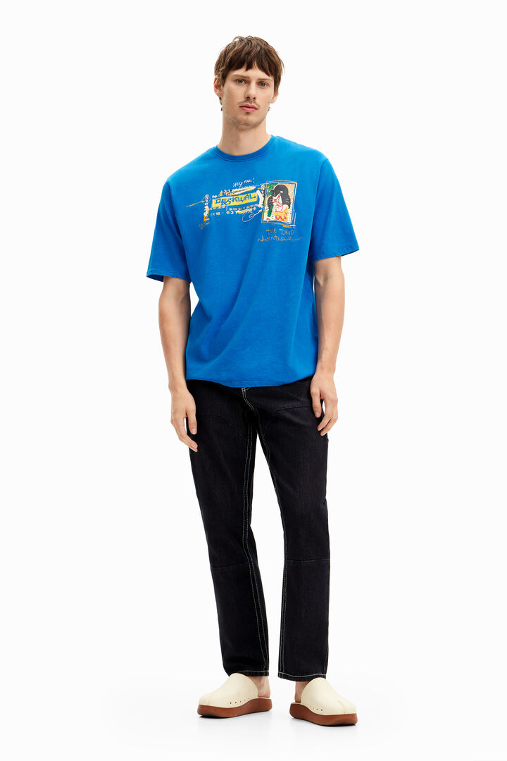 Short-sleeve T-shirt with illustration | Desigual