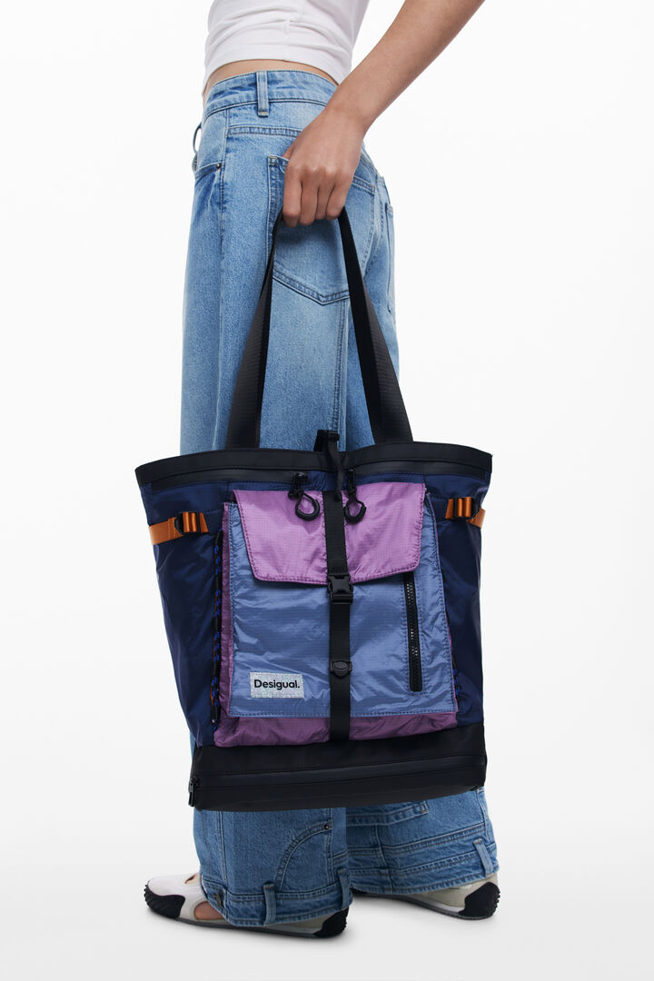 Großer Nylon-Tote-Rucksack | Desigual
