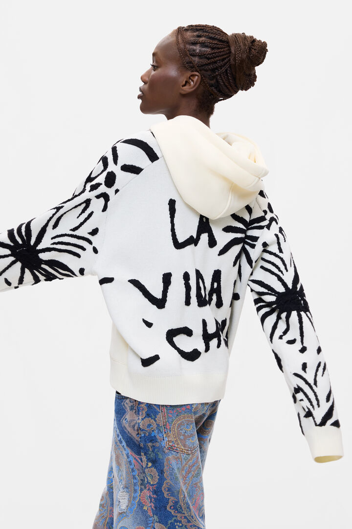 Sudadera Floral 100% Algod&oacute;n
