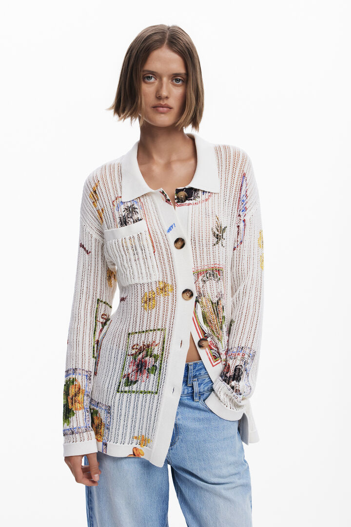Stamp cardigan