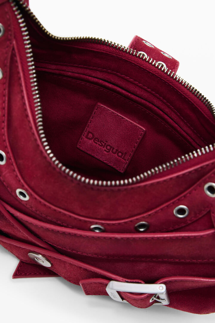 Small leather bag with straps | Desigual