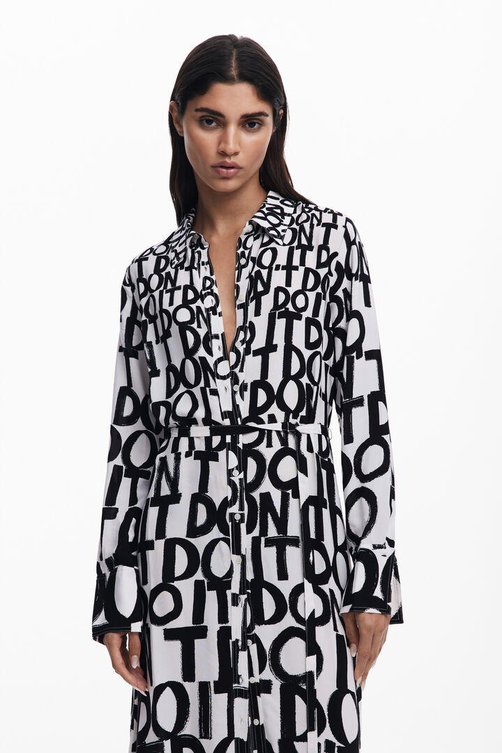 Lettering midi dress | Desigual