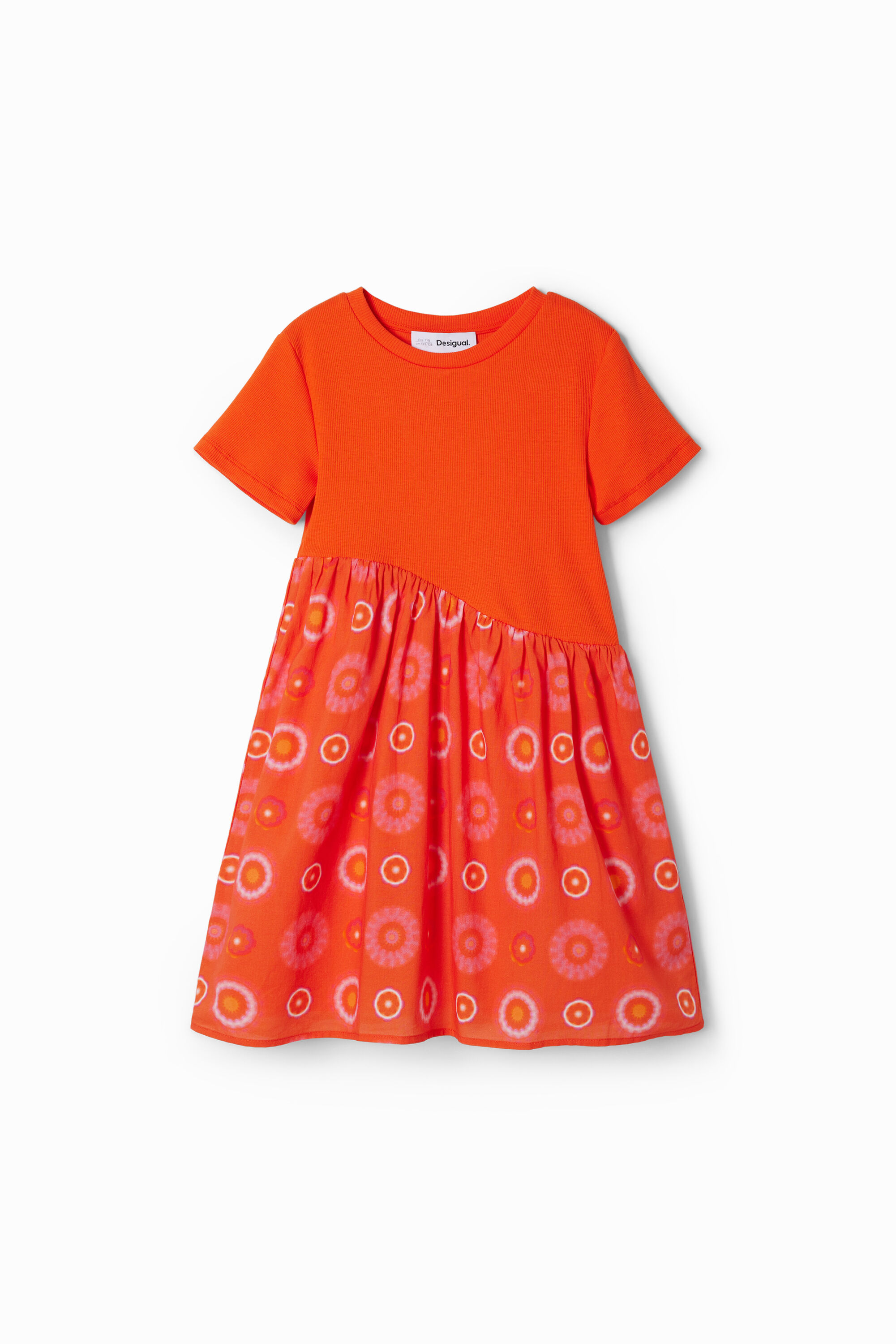 Geometric combination dress