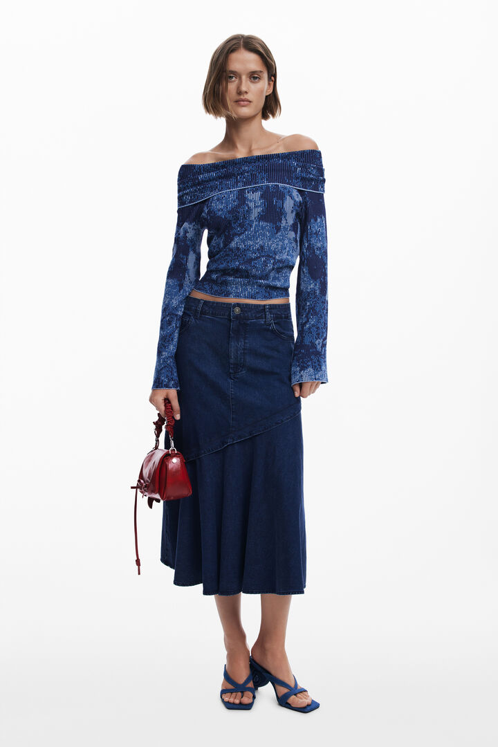 Maglione con scollo a barca | Desigual
