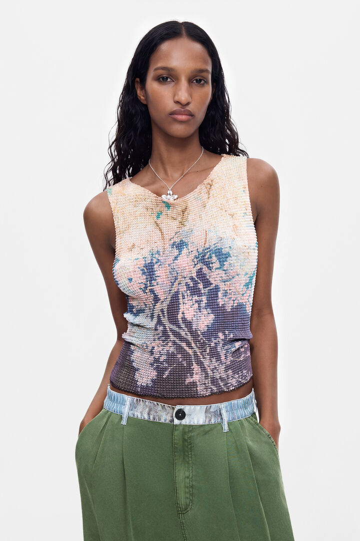 Pantalon combin&eacute; en lyocell