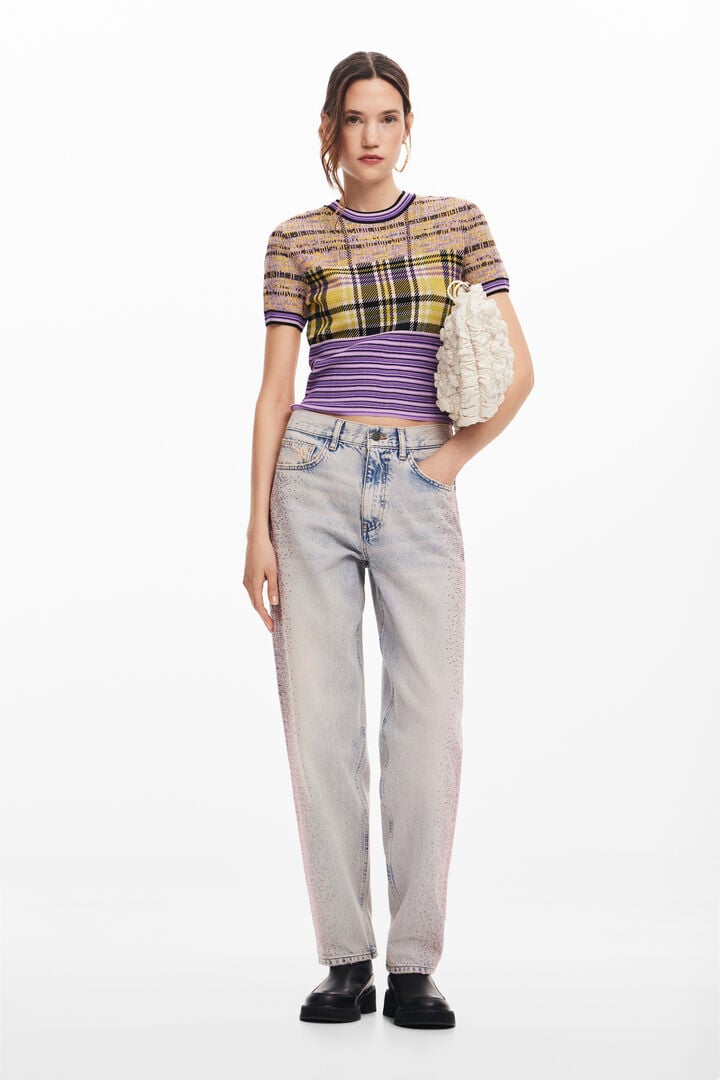 Vaquero recto brillantes | Desigual