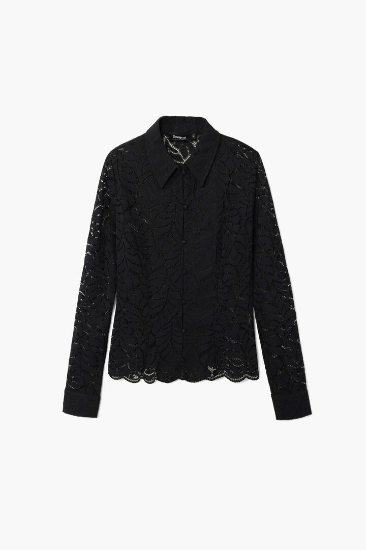 Blusa encaje flores | Desigual