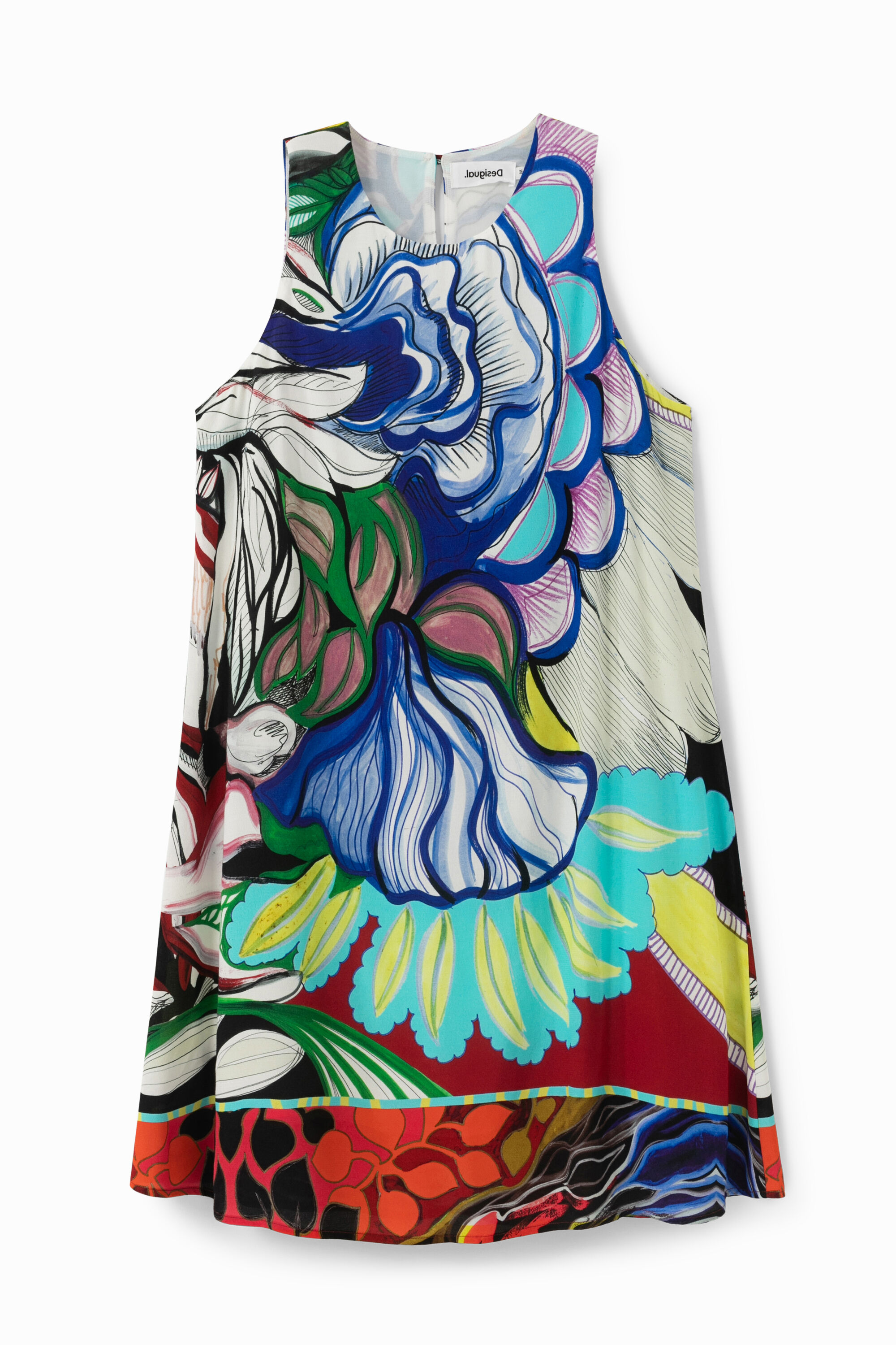 Short loose-fitting dress | Desigual.com