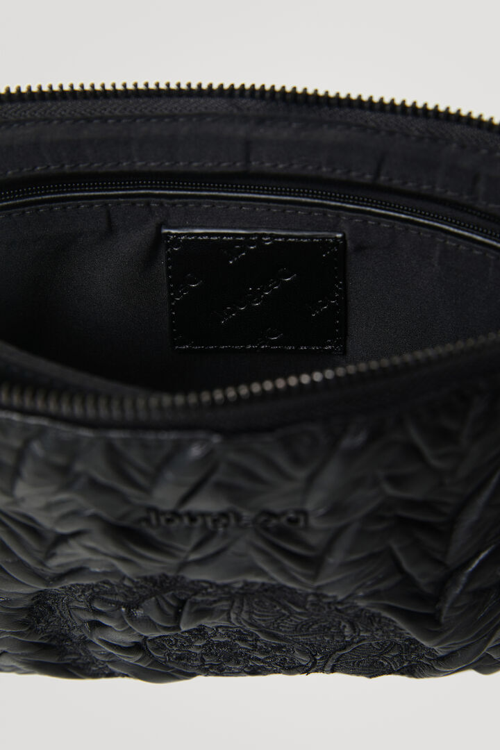 Bolso bandolera efecto arrugado acolchado | Desigual