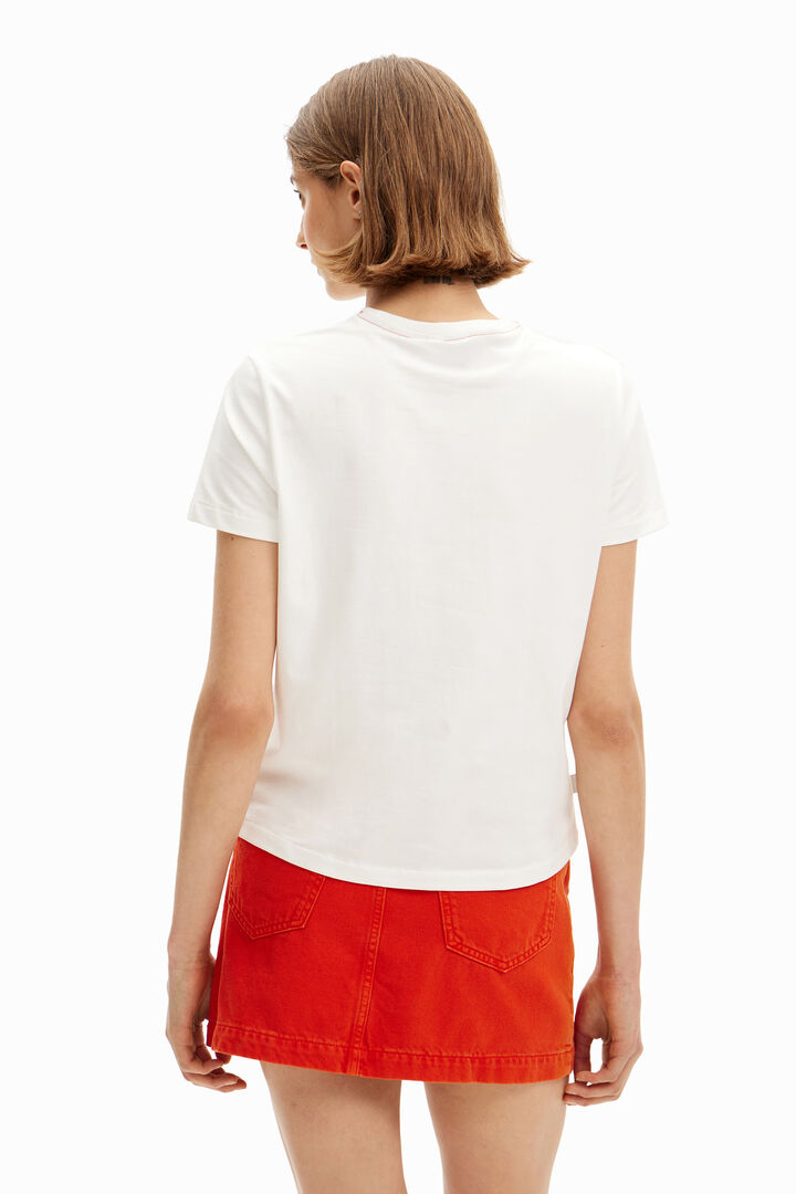 Flower illustration T-shirt | Desigual