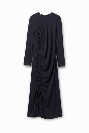 Vestit midi frunzit | Desigual