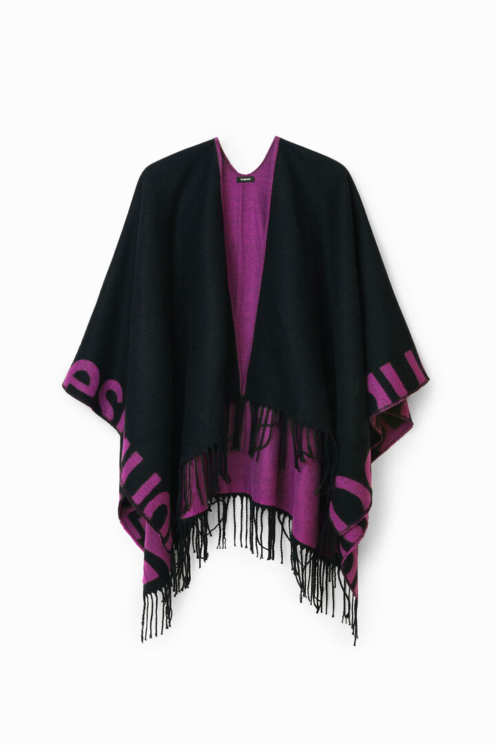 Reversible poncho | Desigual