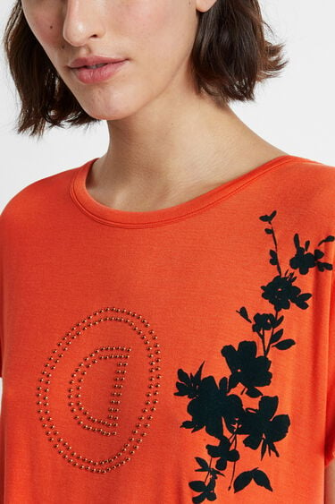 T-shirt with pleated back | Desigual