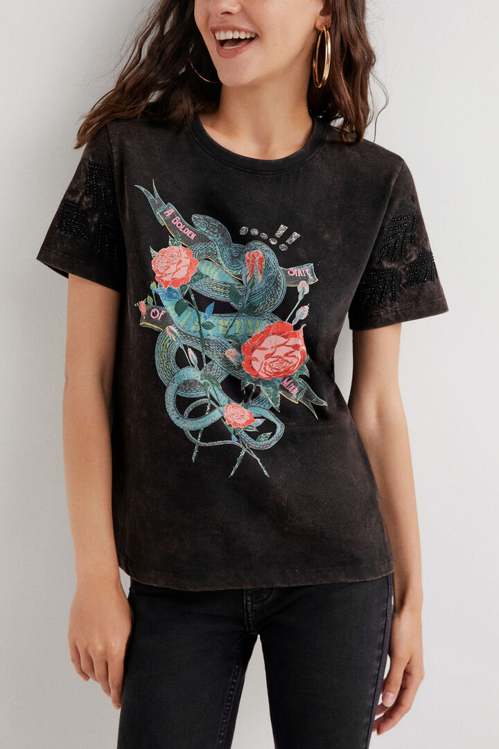 Arty snake T-shirt | Desigual