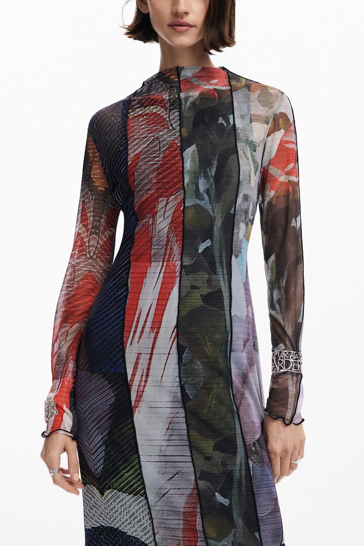 Vestido midi tul estampado | Desigual