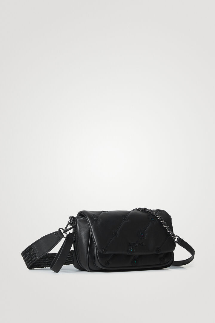 Bolso bandolera acolchado efecto piel | Desigual