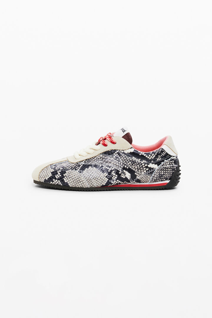 Snake print sneakers