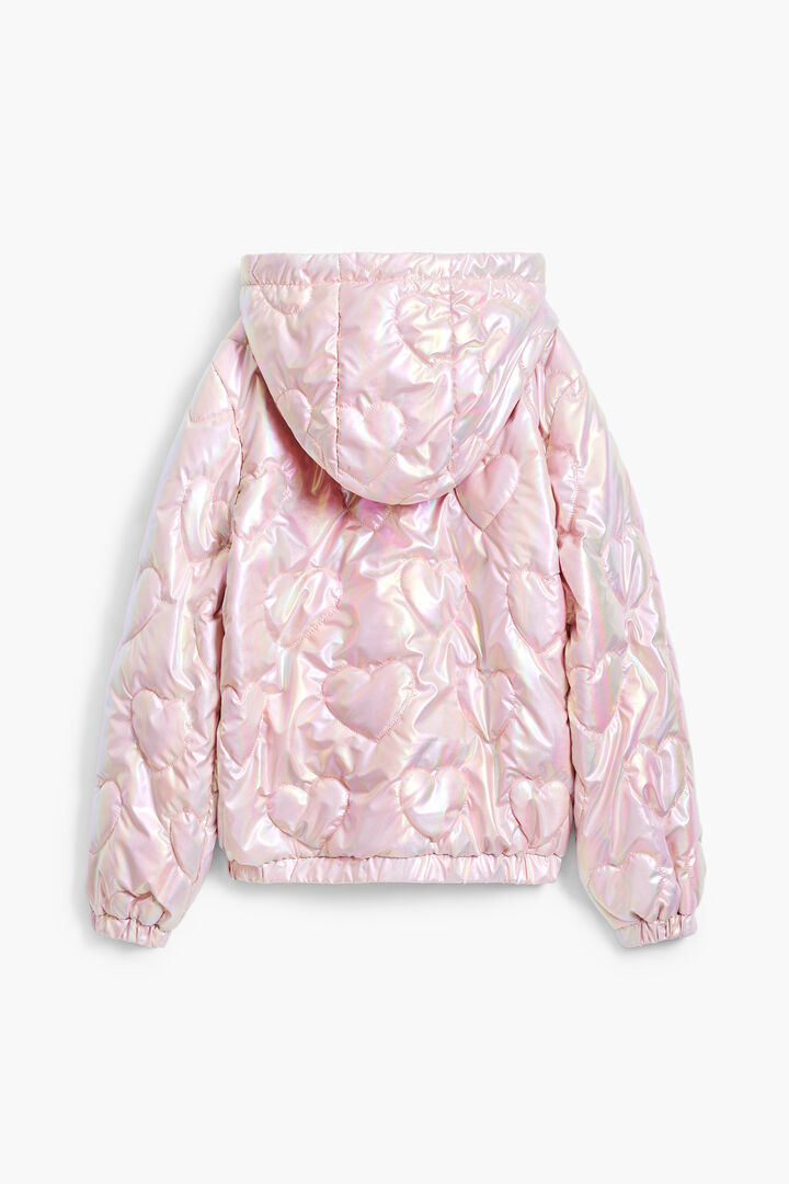 Metallic quilted coat | Desigual