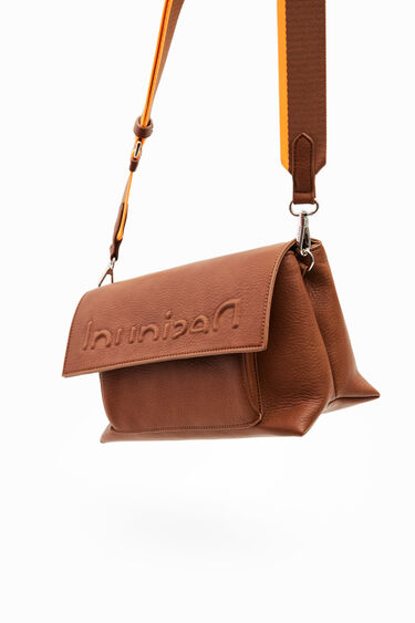Midsize half logo crossbody bag | Desigual
