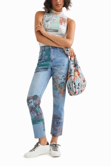 Body avec illustrations cartes postales - Mickey Mouse | Desigual
