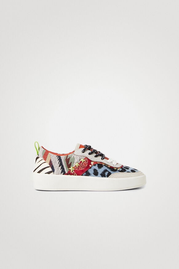 Sneakers chunky sole denim patch | Desigual