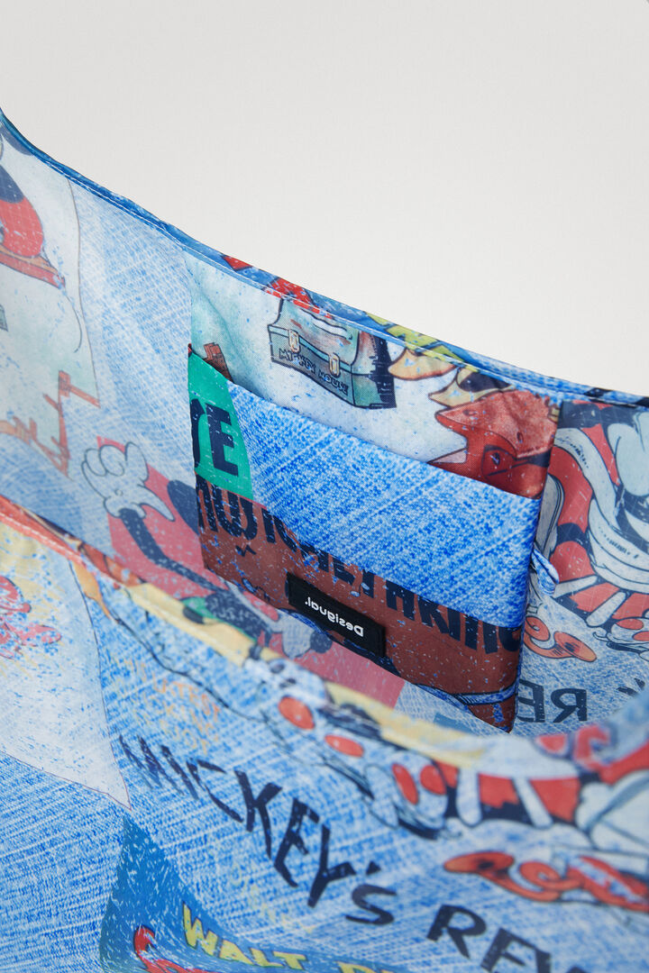 Borsa in denim con illustrazioni di fumetti | Desigual