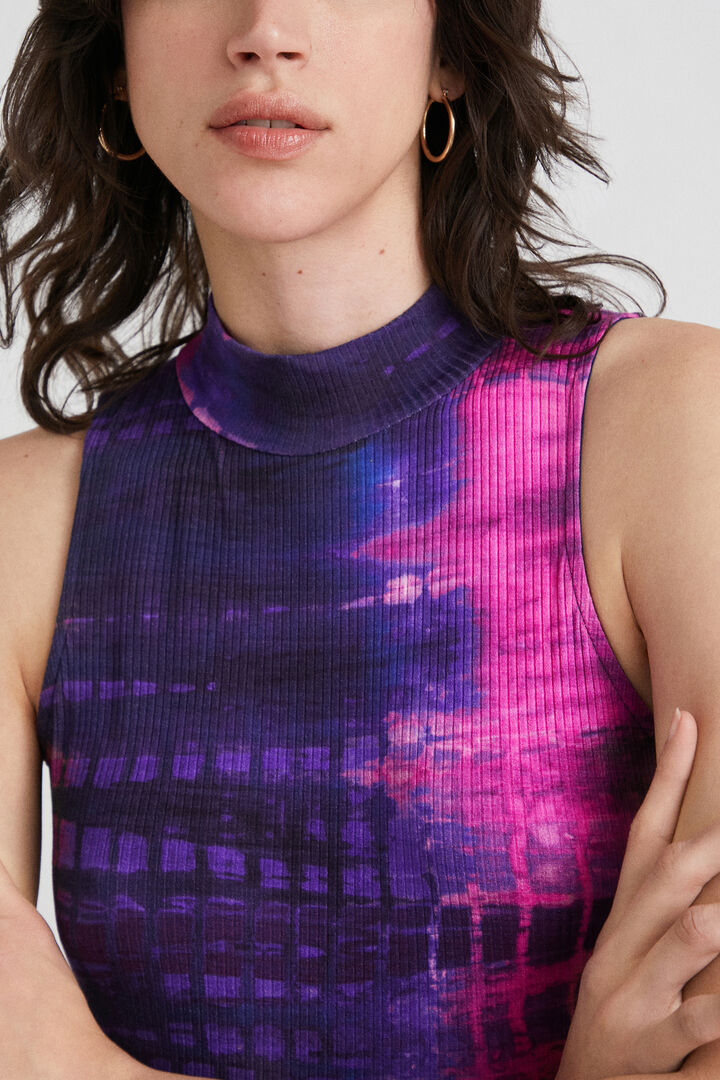 Ribbed tie-dye bodysuit | Desigual