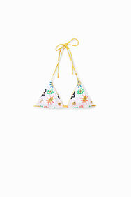 Top biquini triangular reversible | Desigual