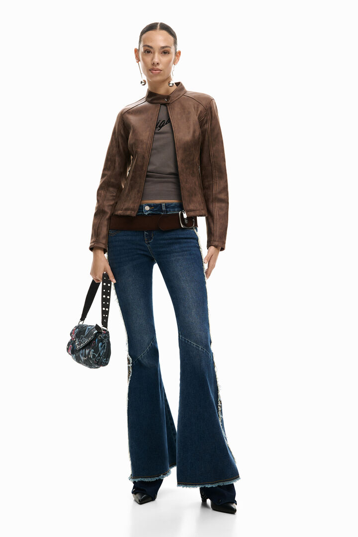 Faux leather jacket | Desigual