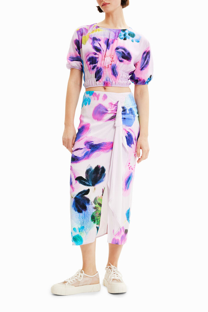 M. Christian Lacroix short floral blouse | Desigual