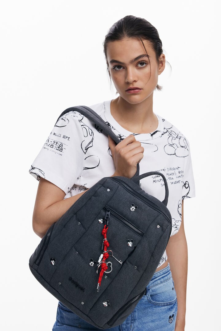 Medium Mickey™ denim backpack | Desigual