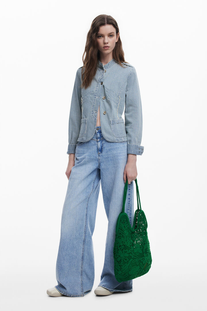 Medium crochet shoulder bag | Desigual
