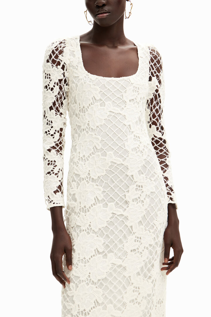 Lace midi dress | Desigual
