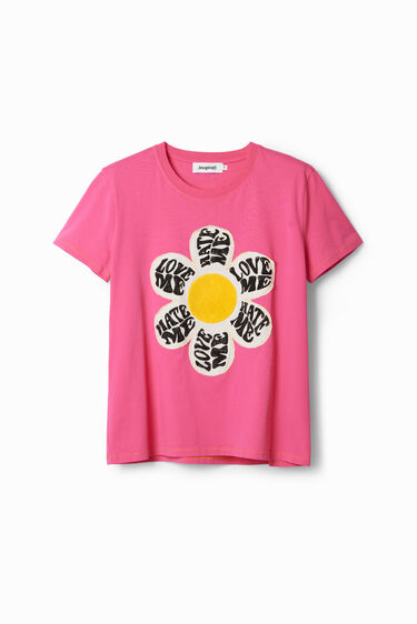 T-shirt met madeliefjespatch | Desigual