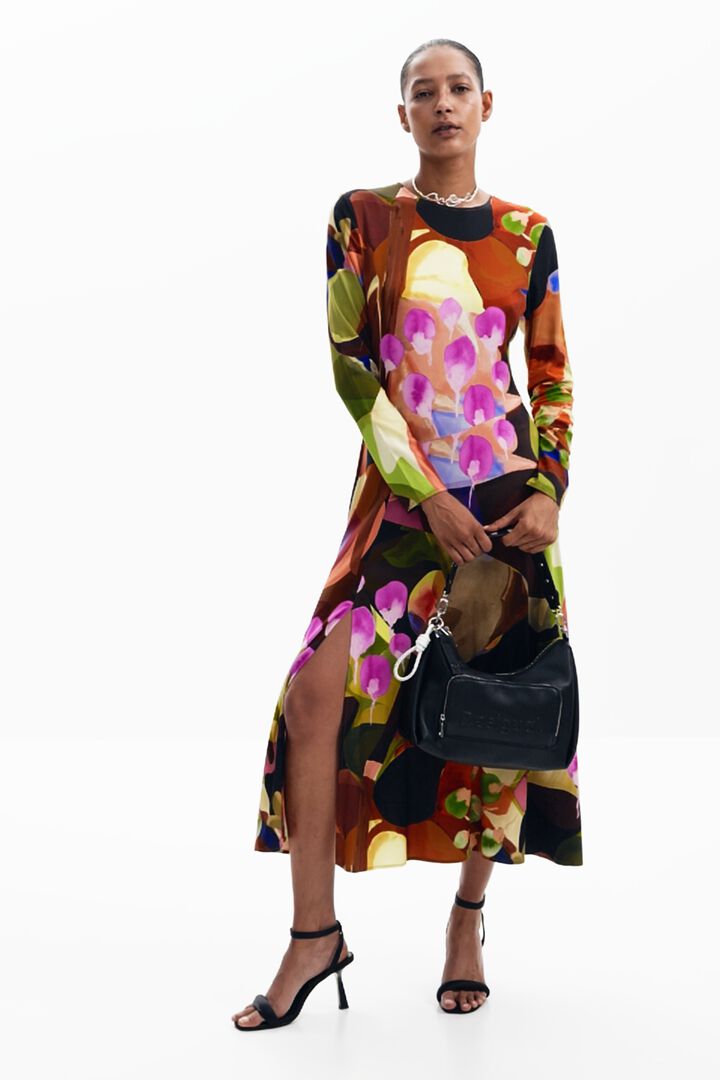 Printed midi dress M. Christian Lacroix | Desigual