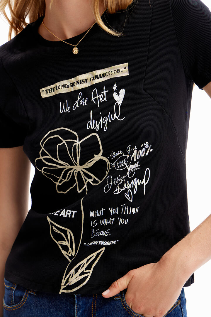 Flower message T-shirt | Desigual