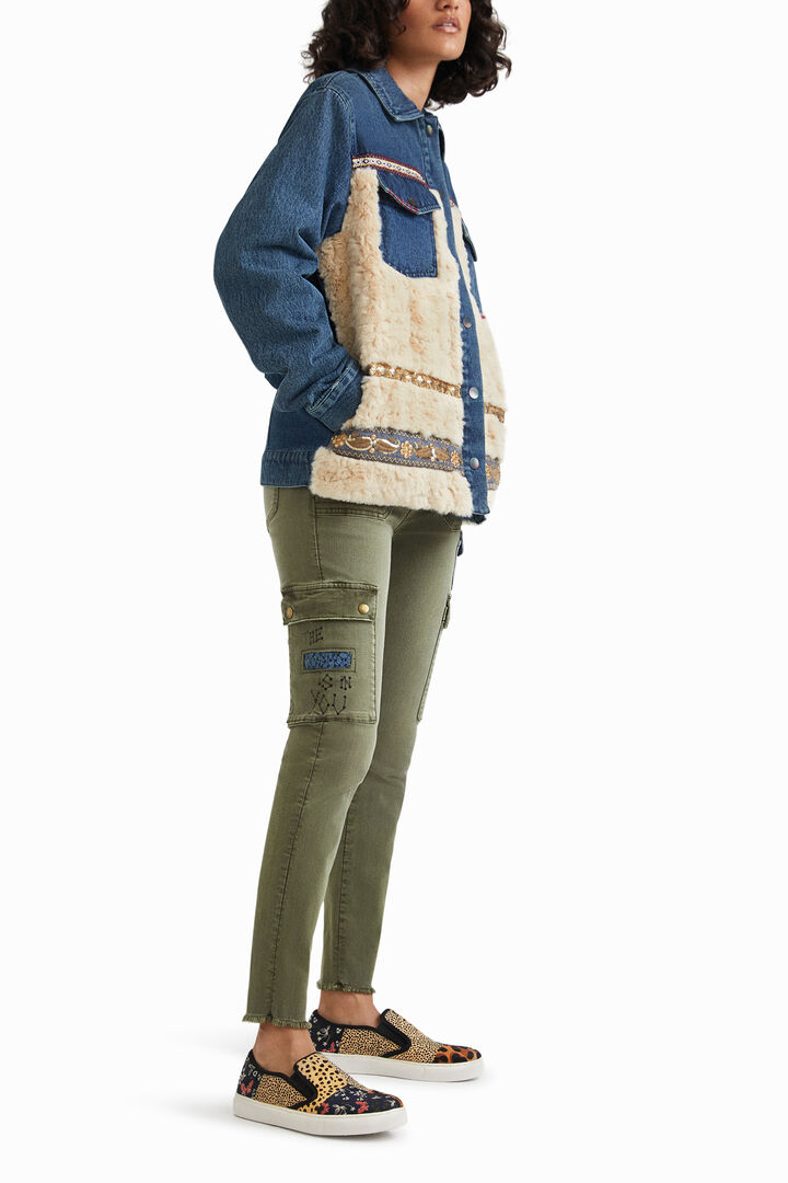 Hybrid denim jacket fleece | Desigual