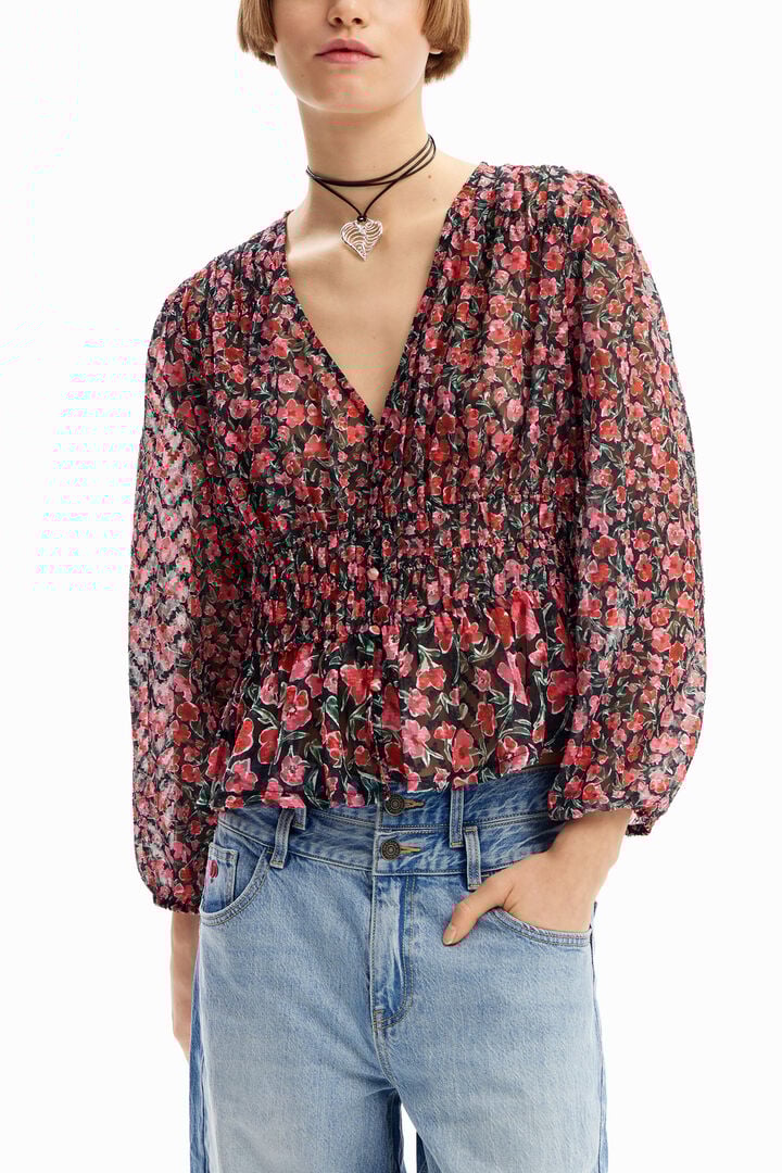 Blusa plumeti flores | Desigual