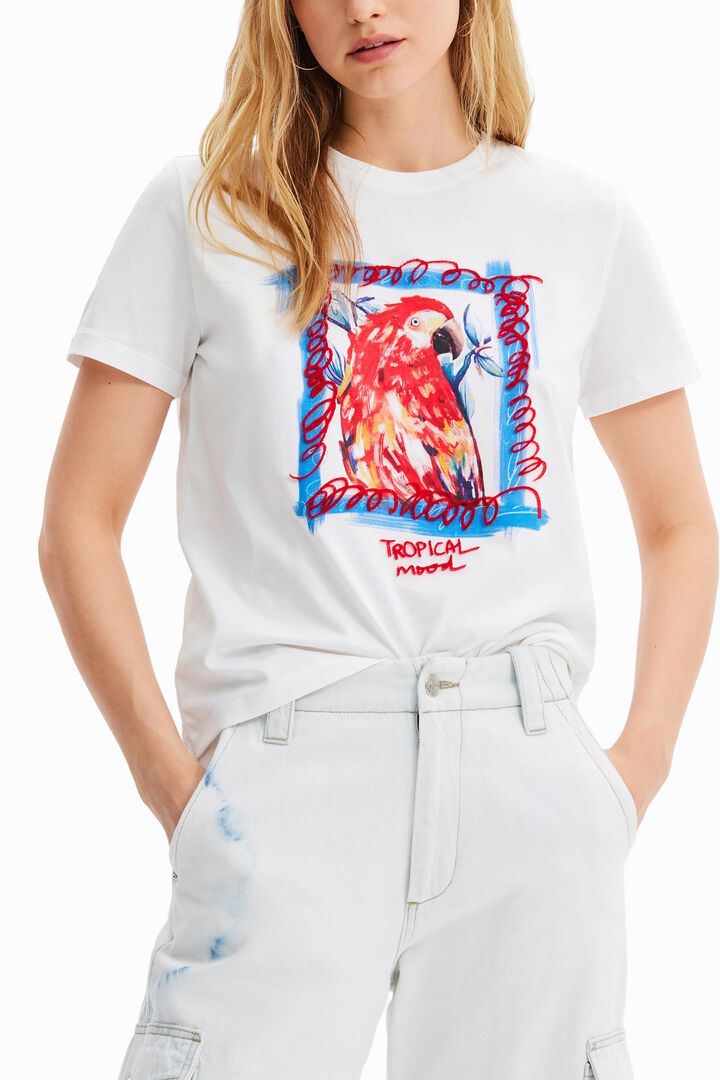 Tropical parrot T-shirt | Desigual