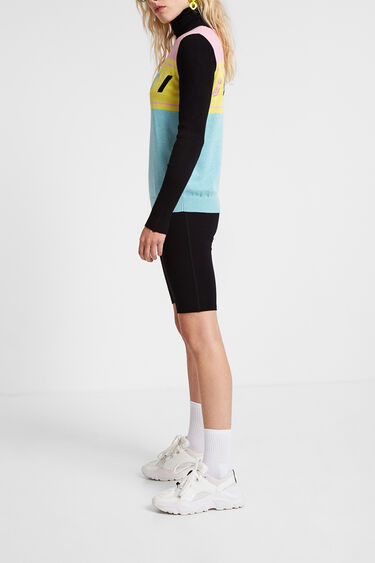 Young talents jumper ribbed sleeves and neck | Desigual