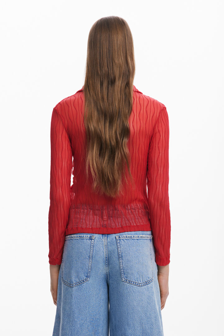 Halbtransparentes T-Shirt | Desigual