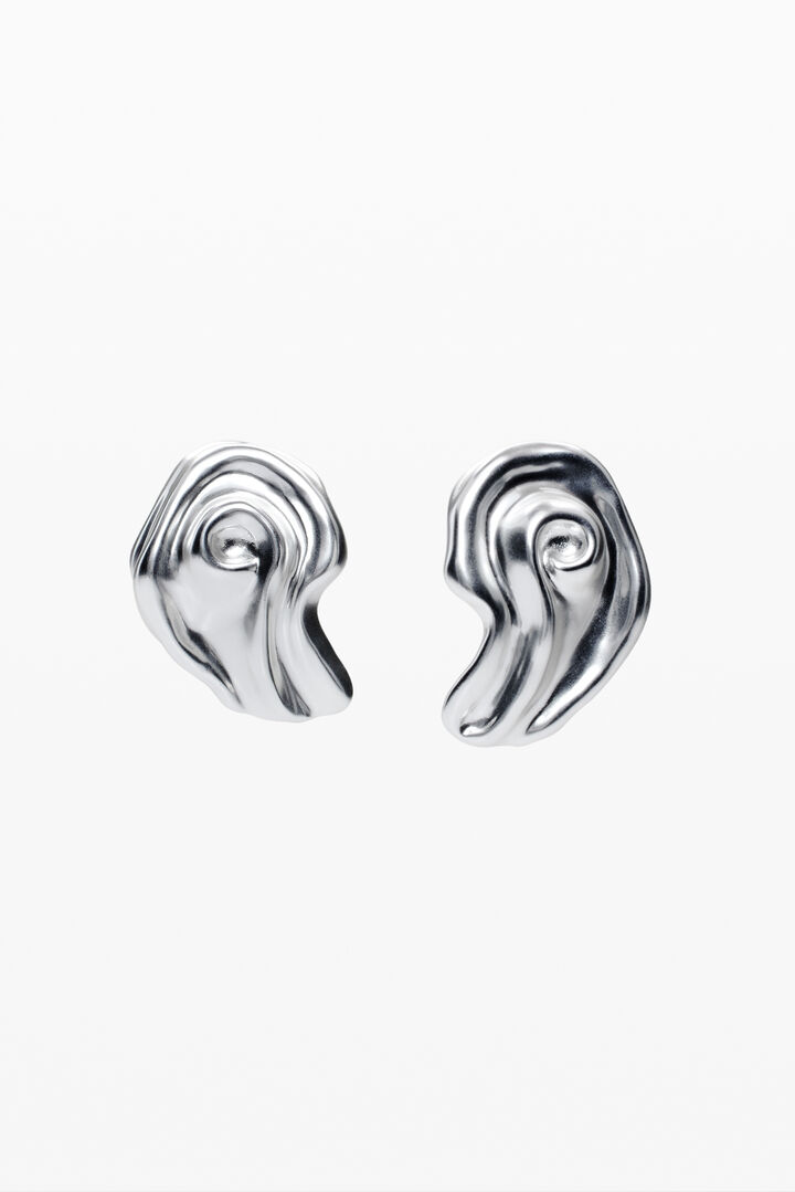 Silver-plated shell earrings Zalio