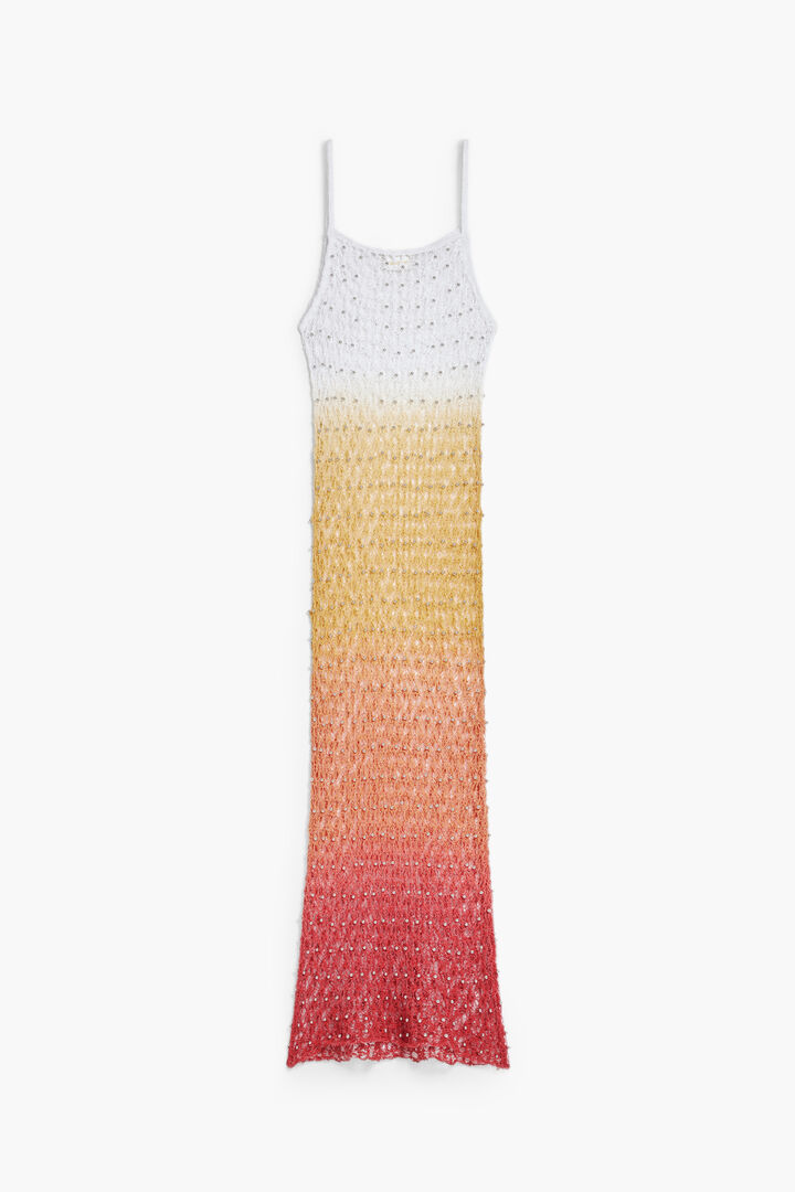 Gradient red midi dress | Desigual
