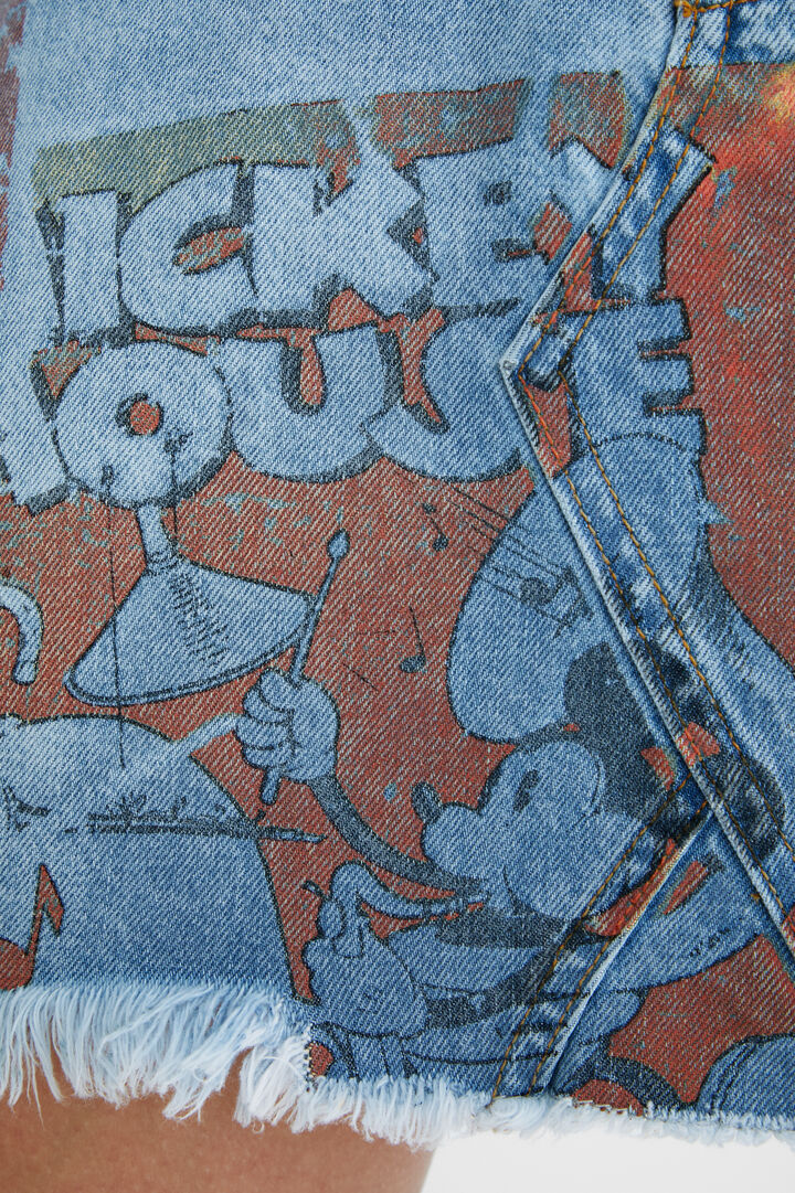 Denim mini-skirt illustrations - Mickey Mouse | Desigual