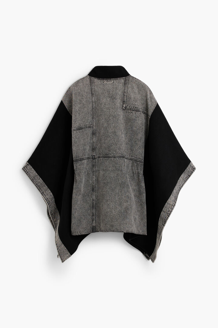 Poncho Denim Contraste