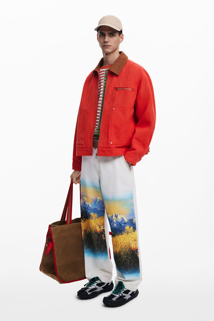 Jacke mit kontrastierendem Kragen | Desigual