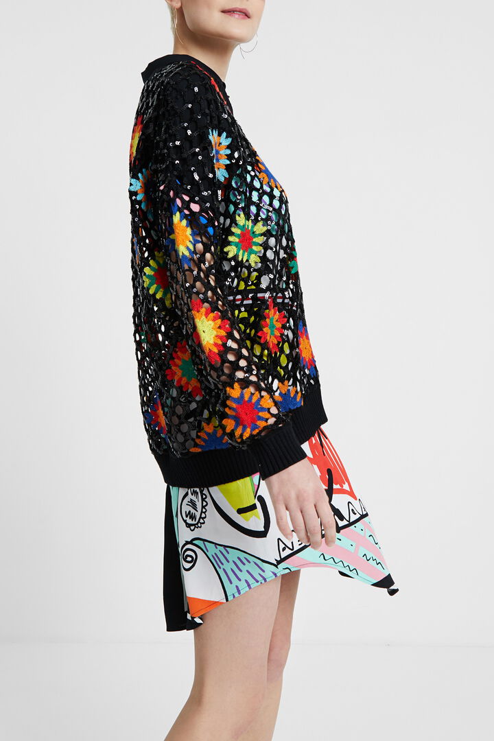 Pull tricoté multicolore | Desigual