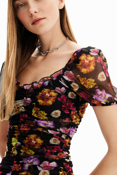 Robe courte froncée M. Christian Lacroix pour femme | Desigual.com