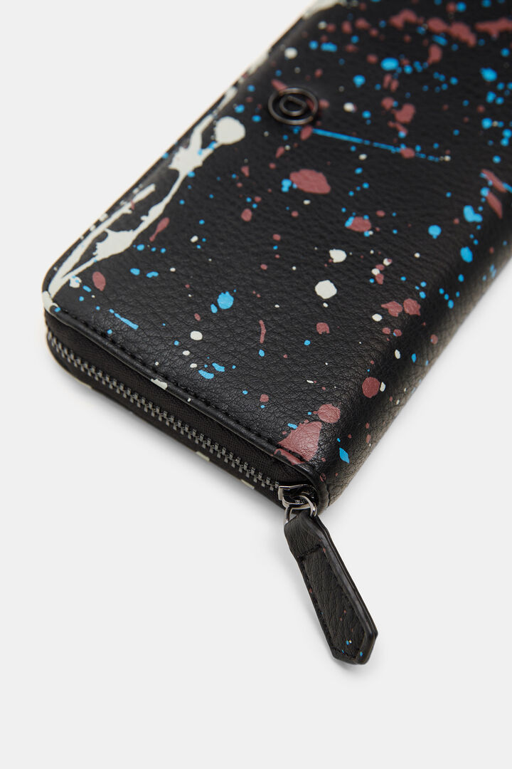 Längliches Portemonnaie mit Farbklecksen | Desigual